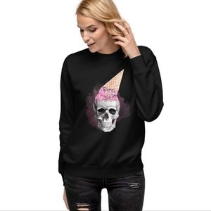 Melting Ice Cream & Skull Pull Over Sweater, Very comfy, very cool!